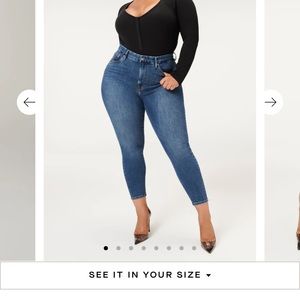 Good American good legs crop extreme size 18